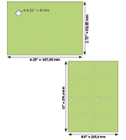 Product# 9260-US-green Tag Size: 2.75" x 4.25"