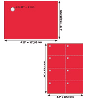 Product# 9260-US-red Tag Size: 2.75" x 4.25"