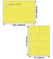 Product# 9260-US-yellow Tag Size: 4.13" x 5.83"